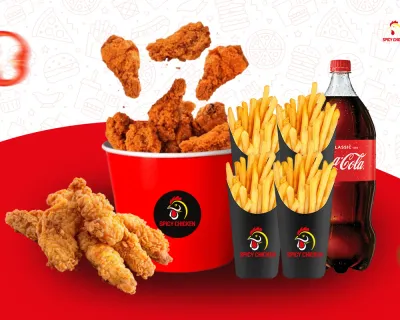 Menu Family Chicken Wings (35 Pièces)